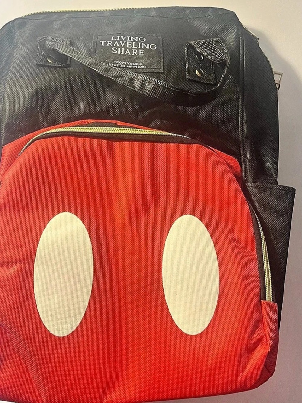 Mickey Mouse Themed Backpack Diaper Bag Disney Mouseketeer Kid School